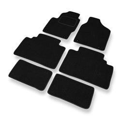 Tapis de sol feutre pour Seat Alhambra I (1996-2000) - tapis de voiture - noir - DGS Autodywan