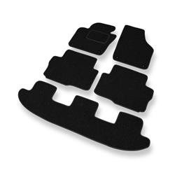 Tapis de sol feutre pour Seat Alhambra II (2010-2020) - tapis de voiture - noir - DGS Autodywan