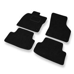 Tapis de sol feutre pour Seat Leon III (2013-2020) - tapis de voiture - noir - DGS Autodywan