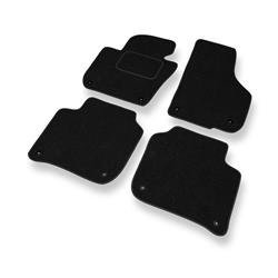 Tapis de sol feutre pour Skoda Superb II (2008-2015) - tapis de voiture - noir - DGS Autodywan