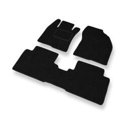 Tapis de sol feutre pour Toyota Avensis III (2009-2018) - tapis de voiture - noir - DGS Autodywan