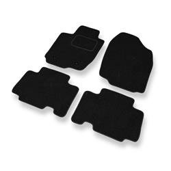 Tapis de sol feutre pour Toyota RAV4 III (2005-2012) - tapis de voiture - noir - DGS Autodywan