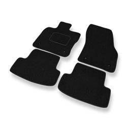 Tapis de sol feutre pour Volkswagen T-Roc (2017-....) - tapis de voiture - noir - DGS Autodywan