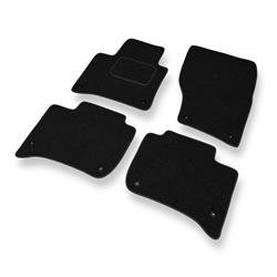 Tapis de sol feutre pour Volkswagen Touareg II (2010-2018) - tapis de voiture - noir - DGS Autodywan