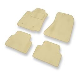 Tapis de sol velours pour Alfa Romeo 159 I (2005-2011) - Premium tapis de voiture - beige - DGS Autodywan