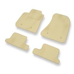 Tapis de sol velours pour Alfa Romeo Brera (2005-2010) - Premium tapis de voiture - beige - DGS Autodywan