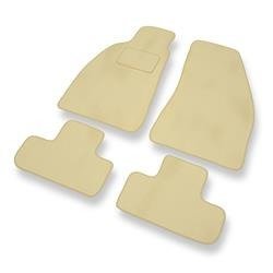 Tapis de sol velours pour Alfa Romeo Spider V (1994-2006) - Premium tapis de voiture - beige - DGS Autodywan