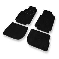 Tapis de sol velours pour Audi 100 IV C4 (1991-1994) - Premium tapis de voiture - noir - DGS Autodywan