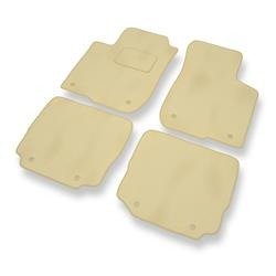 Tapis de sol velours pour Audi A3 I 8L (1996-2003) - Premium tapis de voiture - beige - DGS Autodywan