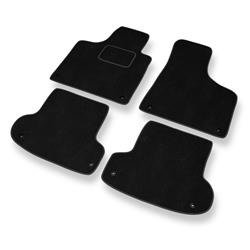 Tapis de sol velours pour Audi A3 II 8P (2003-2012) - Premium tapis de voiture - noir - DGS Autodywan