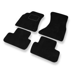 Tapis de sol velours pour Audi A5 I 8T (3 portes) (2007-2016) - Premium tapis de voiture - noir - DGS Autodywan