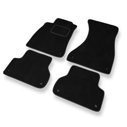 Tapis de sol velours pour Audi A5 II F5 (2016-....) - Premium tapis de voiture - noir - DGS Autodywan