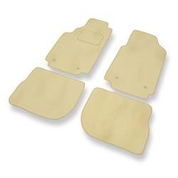 Tapis de sol velours pour Audi A6 I C4 (1994-1997) - Premium tapis de voiture - beige - DGS Autodywan