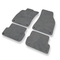 Tapis de sol velours pour Audi A6 III C6 (2004-2006) - Premium tapis de voiture - gris - DGS Autodywan