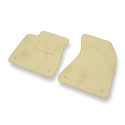 Tapis de sol velours pour Audi A8 III D4 (2010-2017) - Premium tapis de voiture - beige - DGS Autodywan