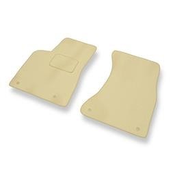 Tapis de sol velours pour Audi Q5 I 8R (2008-2016) - Premium tapis de voiture - beige - DGS Autodywan