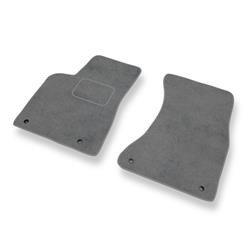 Tapis de sol velours pour Audi Q5 I 8R (2008-2016) - Premium tapis de voiture - gris - DGS Autodywan