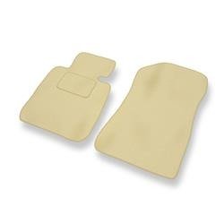 Tapis de sol velours pour BMW 1 E81/E87 (2004-2013) - Premium tapis de voiture - beige - DGS Autodywan