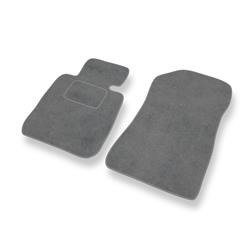 Tapis de sol velours pour BMW 1 E81/E87 (2004-2013) - Premium tapis de voiture - gris - DGS Autodywan