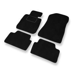 Tapis de sol velours pour BMW 1 E81/E87 (2004-2013) - Premium tapis de voiture - noir - DGS Autodywan