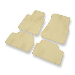 Tapis de sol velours pour BMW 1 F20 (2011-2019) - Premium tapis de voiture - beige - DGS Autodywan