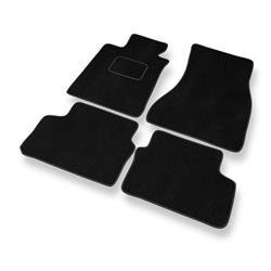 Tapis de sol velours pour BMW 5 G31 (2017-....) - Premium tapis de voiture - noir - DGS Autodywan