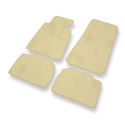 Tapis de sol velours pour BMW 5 III E34 (1988-1997) - Premium tapis de voiture - beige - DGS Autodywan