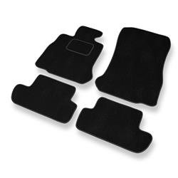 Tapis de sol velours pour BMW 6 M6 F13 (2012-2018) - Premium tapis de voiture - noir - DGS Autodywan