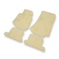 Tapis de sol velours pour BMW 8 I E31 (1989-1999) - Premium tapis de voiture - beige - DGS Autodywan