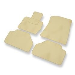 Tapis de sol velours pour BMW X3 II F25 (2010-2017) - Premium tapis de voiture - beige - DGS Autodywan