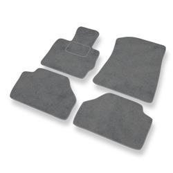 Tapis de sol velours pour BMW X3 II F25 (2010-2017) - Premium tapis de voiture - gris - DGS Autodywan