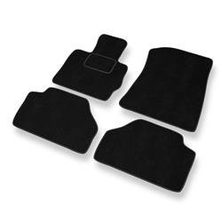 Tapis de sol velours pour BMW X3 II F25 (2010-2017) - Premium tapis de voiture - noir - DGS Autodywan