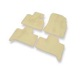 Tapis de sol velours pour BMW X5 I E53 (1999-2006) - Premium tapis de voiture - beige - DGS Autodywan