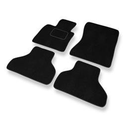 Tapis de sol velours pour BMW X5 II E70 (2007-2013) - Premium tapis de voiture - noir - DGS Autodywan