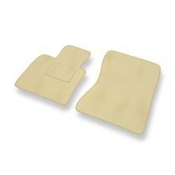 Tapis de sol velours pour BMW X6 I E71 (2008-2014) - Premium tapis de voiture - beige - DGS Autodywan