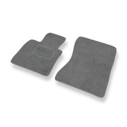 Tapis de sol velours pour BMW X6 I E71 (2008-2014) - Premium tapis de voiture - gris - DGS Autodywan