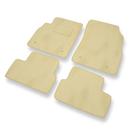 Tapis de sol velours pour Chevrolet Cruze (2008-2016) - Premium tapis de voiture - beige - DGS Autodywan