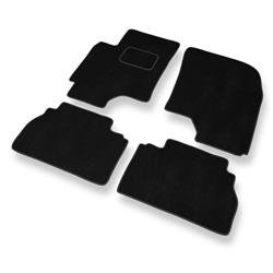 Tapis de sol velours pour Chevrolet Epica (2006-2011) - Premium tapis de voiture - noir - DGS Autodywan