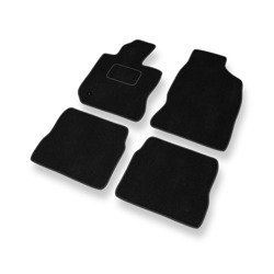 Tapis de sol velours pour Chrysler PT Cruiser Manual (2000-2010) - Premium tapis de voiture - noir - DGS Autodywan