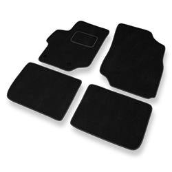 Tapis de sol velours pour Citroen C-Elysee II (2012-....) - Premium tapis de voiture - noir - DGS Autodywan