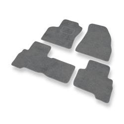 Tapis de sol velours pour Citroen Nemo (2008-2015) - Premium tapis de voiture - gris - DGS Autodywan