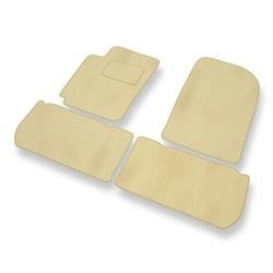 Tapis de sol velours pour Citroen Xsara Picasso (1999-2011) - Premium tapis de voiture - beige - DGS Autodywan