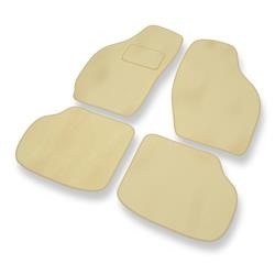 Tapis de sol velours pour Daewoo Tico (1991-2001) - Premium tapis de voiture - beige - DGS Autodywan