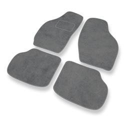 Tapis de sol velours pour Daewoo Tico (1991-2001) - Premium tapis de voiture - gris - DGS Autodywan