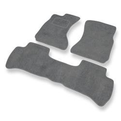 Tapis de sol velours pour Daihatsu Terios I (1997-2005) - Premium tapis de voiture - gris - DGS Autodywan