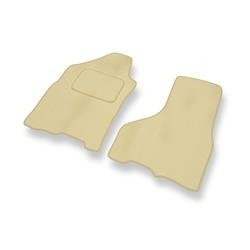 Tapis de sol velours pour Dodge RAM IV (2009-2018) - Premium tapis de voiture - beige - DGS Autodywan