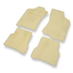 Tapis de sol velours pour Fiat Albea (2002-2010) - Premium tapis de voiture - beige - DGS Autodywan