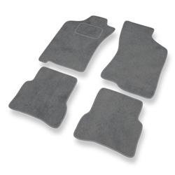 Tapis de sol velours pour Fiat Albea (2002-2010) - Premium tapis de voiture - gris - DGS Autodywan