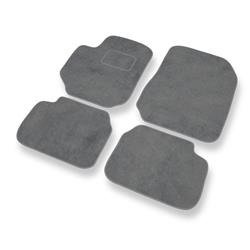 Tapis de sol velours pour Fiat Croma II (2005-2011) - Premium tapis de voiture - gris - DGS Autodywan