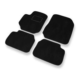 Tapis de sol velours pour Fiat Croma II (2005-2011) - Premium tapis de voiture - noir - DGS Autodywan